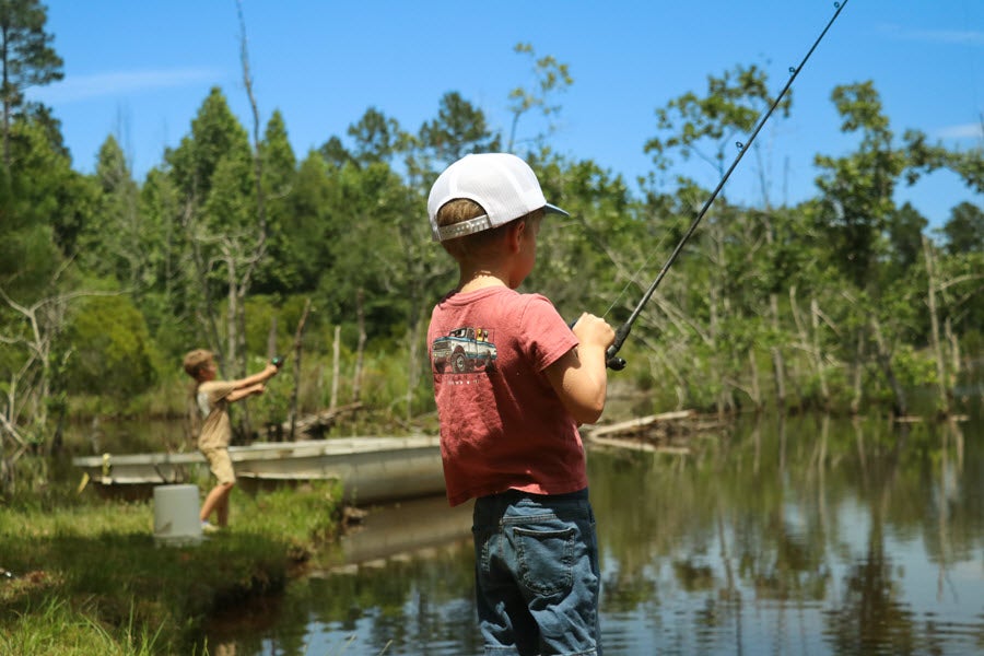 AgSouth Farm Credit can finance raw land for hunting and fishing.